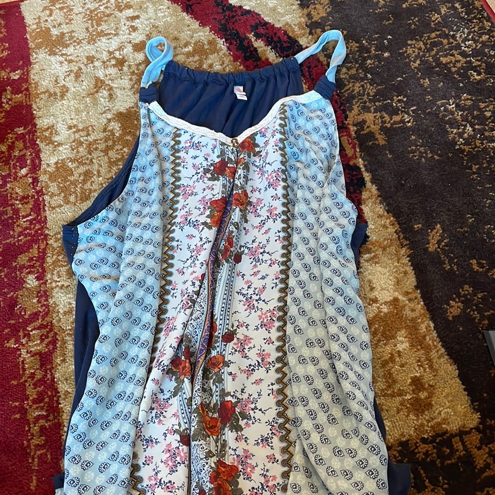 Loose Blue designed shirt
